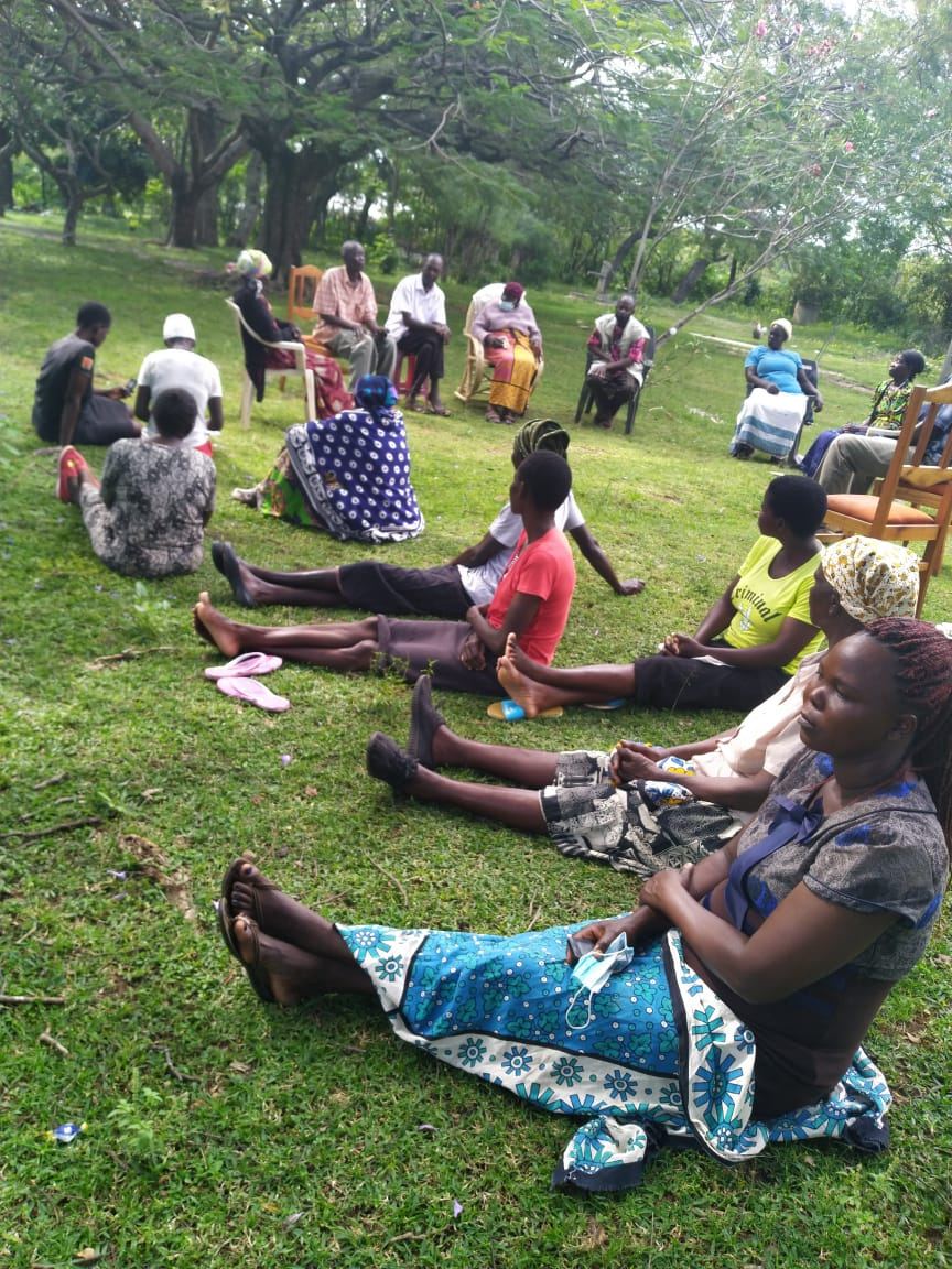 Volunteers and community members at a GNEF outreach event